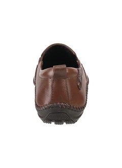 Mochi Mochi Mens Leather Tan Loafers (Size (9 UK (43 EU))  - Image 3