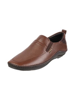 Mochi Mochi Mens Leather Tan Loafers (Size (9 UK (43 EU))  - Image 1