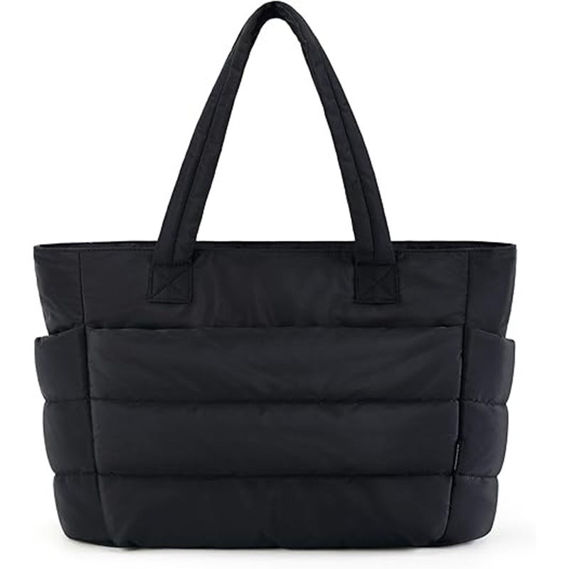 Large Capacity Lightweight Foldable Polyester Cosmetic Toiletry Bag with Zipper, Unisex Travel Makeup Bag - Image 3