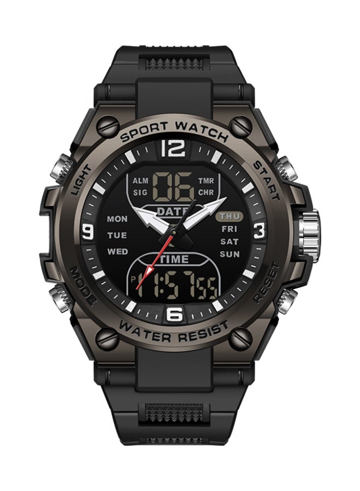 ساندا ساعة رجالية إلكترونية عصرية من أفضل العلامات التجارية متعددة الوظائف ومقاومة للماء مع عد تنازلي ساعة رقمية للرجال - Image 1