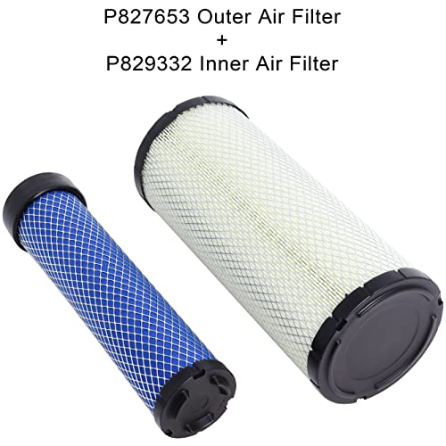 Wadoy P827653 P829332 Air Filter Set Compatible with Bobcat 6666375-6666376 Replaces for 863 863G 873 873G 883 S450 S510 S530 S550, EAF5225 DBA5225 Air Filter - Image 2