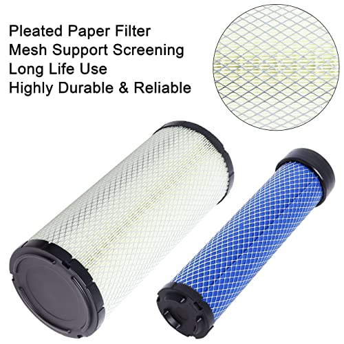 Wadoy P827653 P829332 Air Filter Set Compatible with Bobcat 6666375-6666376 Replaces for 863 863G 873 873G 883 S450 S510 S530 S550, EAF5225 DBA5225 Air Filter - Image 5