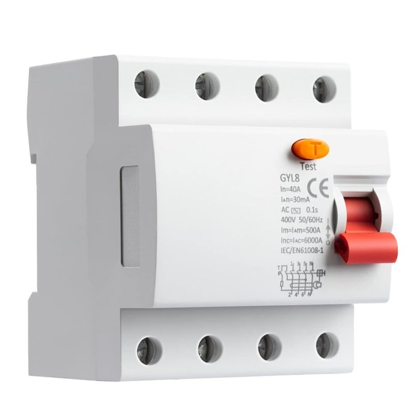 4P 25A 100mA RCD Residual Current Circuit Breaker 3 Phase N Electromagnetic Switch 25A 40A 63A - Image 3