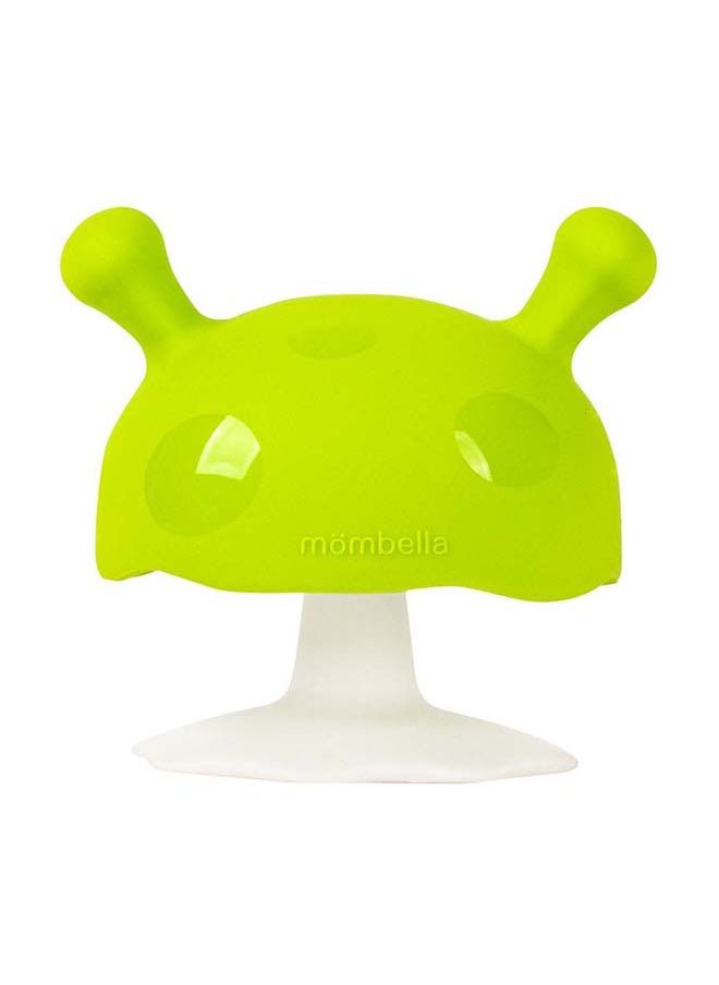Mombella - Mushroom Soothing Teether Toy | BPA-Free & Refrigerator Safe | Soft Silicone | 3-6 Months | Dimensions: L 7.5 x W 5 x H 9 cm - Image 1