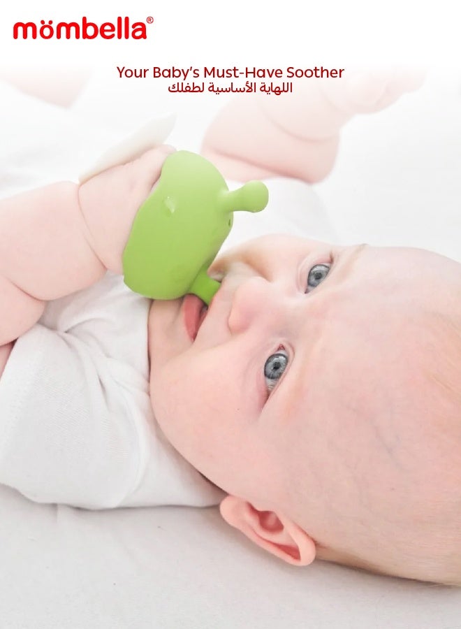 مومبيلا لعبة مصاصة الفطر المهدئة | خالية من BPA وآمنة للتبريد | سيليكون ناعم | من 3-6 أشهر | الأبعاد: الطول 7.5 × العرض 5 × الارتفاع 9 سم - Image 2