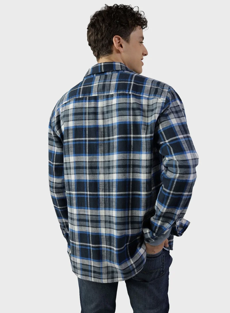 American Eagle Checked Regular Fit Shirt