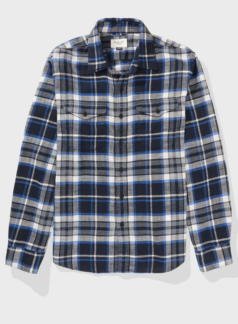 American Eagle Checked Regular Fit Shirt