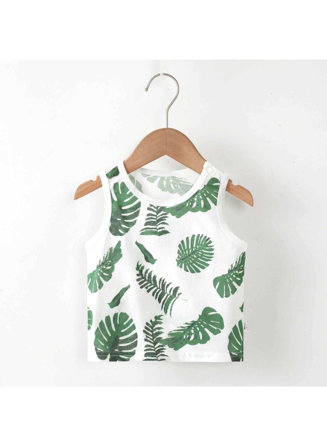 Baby's Small Vest Summer Pure Cotton Thin Sleeveless Sling Baby's Boneless Bottoming Children's Summer Vest Top