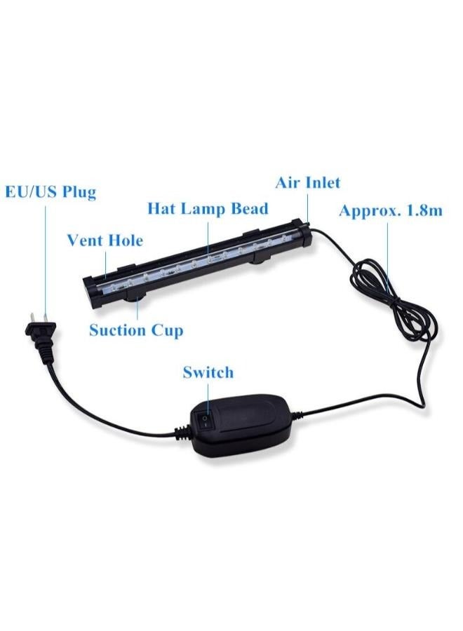 B&K Aquarium Fish Tank LED Multicolor Light Submersible Waterproof Bar Strip Lamp Lightings Bubble Colorful - Image 2