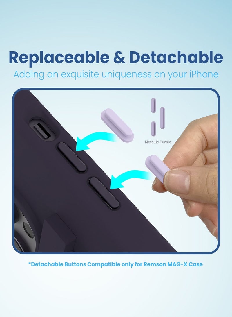 Remson Mag-X Phone Grip Strap with Magnetic Phone Kickstand (Deep Purple) - Image 4