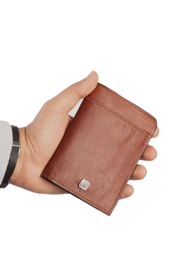 ايه ار سابلاي Ar Stash من Arij Bags | محفظة جلد طبيعي، تصميم نحيف بجيوب متعددة للكروت، سوستة للفكة، تنظيم عملي للكروت والنقود (هافان) - Image 5