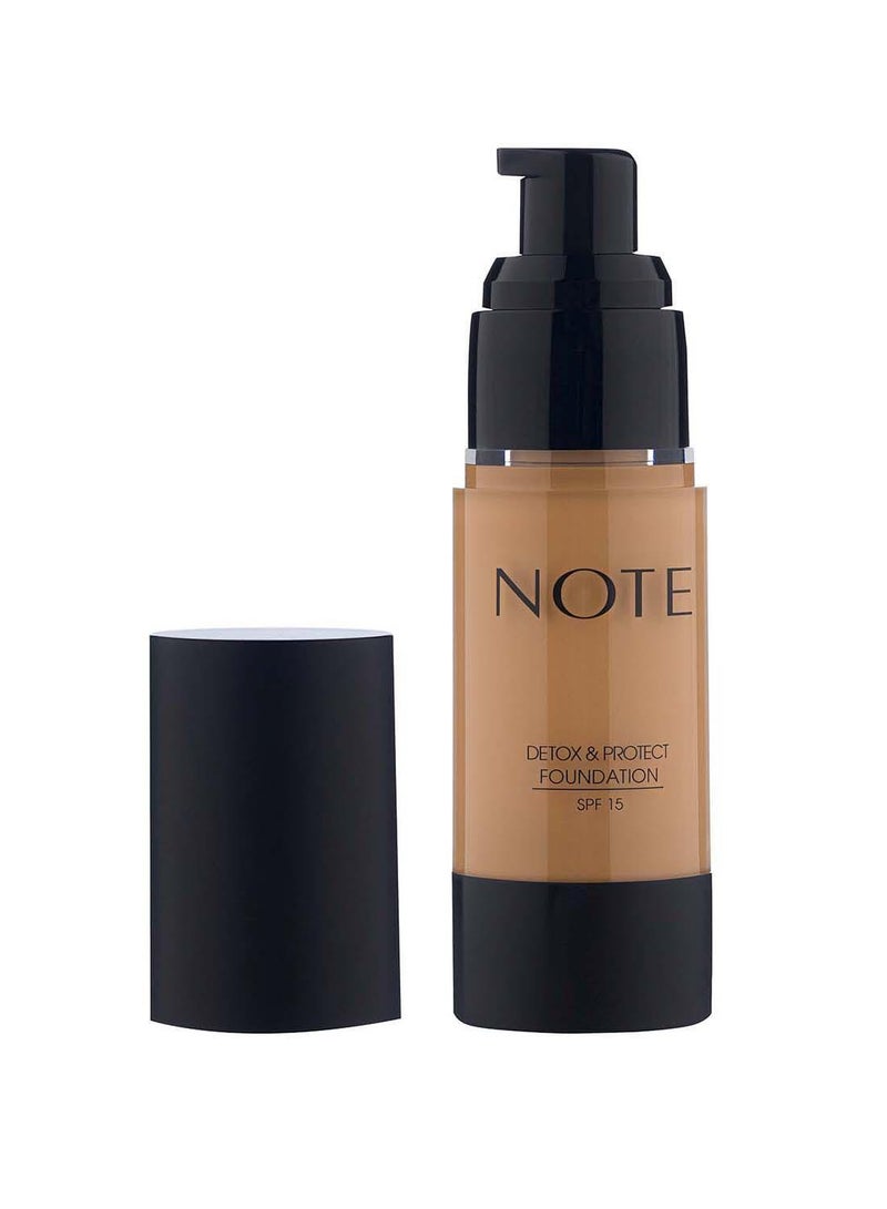 Note Detox And Protect Foundation 102 - Warm Almond - Image 2