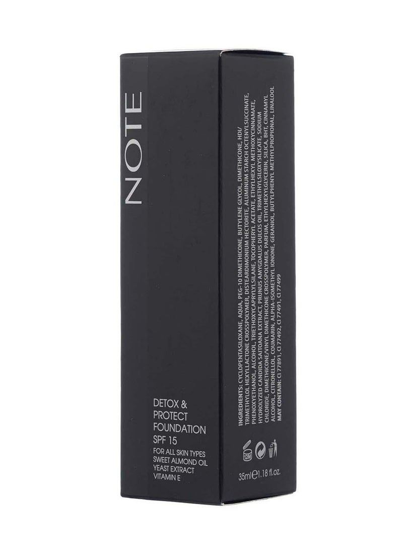 Note Detox And Protect Foundation 102 - Warm Almond - Image 4
