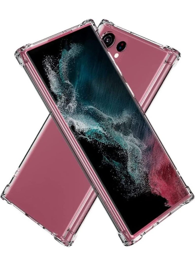 Case Up Samsung Galaxy S22 Ultra Clear Case, Shock-Absorption TPU Cell Phone Cover with Reinforced Corners, Soft Flexible & Crystal Clear Protective Bumper Case - Image 5