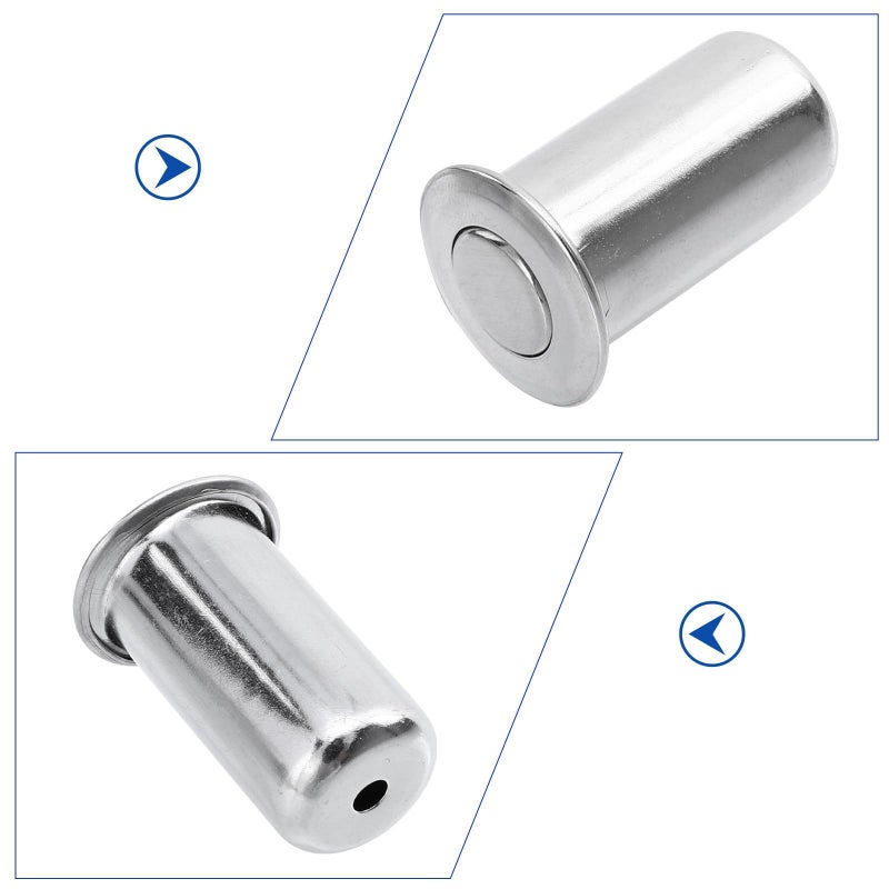 5pcs Stainless Steel Anti Theft Door Bolts Set Rustproof Security Latch 13mm Sleeves - Image 4