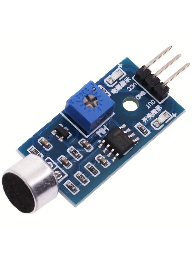 قطعتان من وحدة استشعار ميكروفون صوتي عالي الحساسية باللون الأزرق لتطبيقات Arduino AVR PIC - Image 5