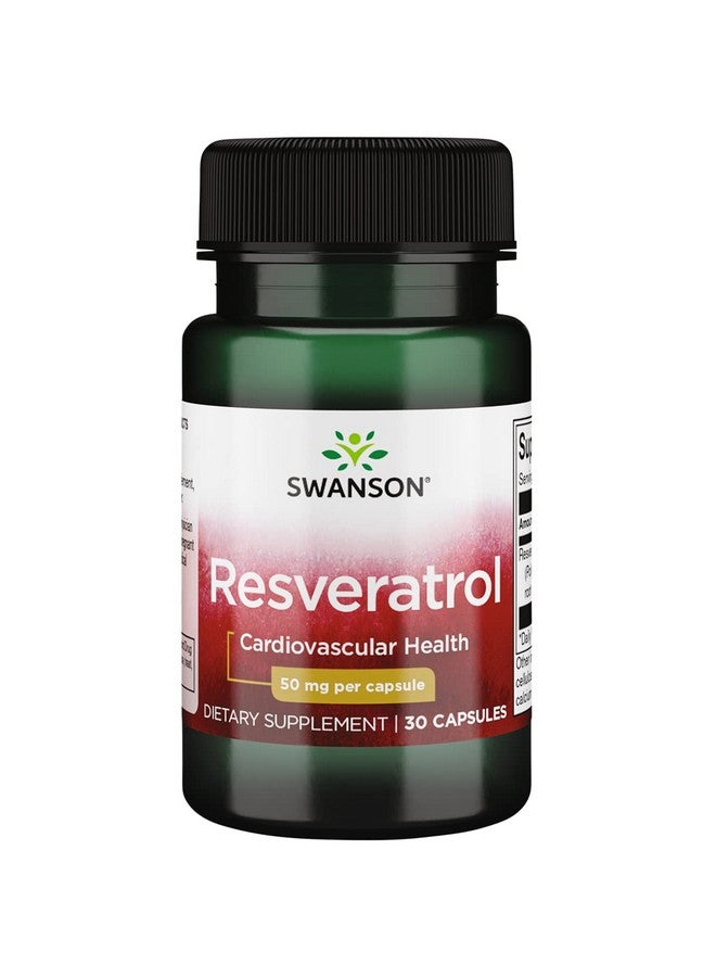 SWANSON Resveratrol 50 50 Milligrams 30 Capsules - Image 2