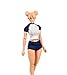 Fremego 112 Scale Female Sportswear Short Sleeved Shorts Clothes for 6inch Action Figure Body Long TopsShorts - Image 3