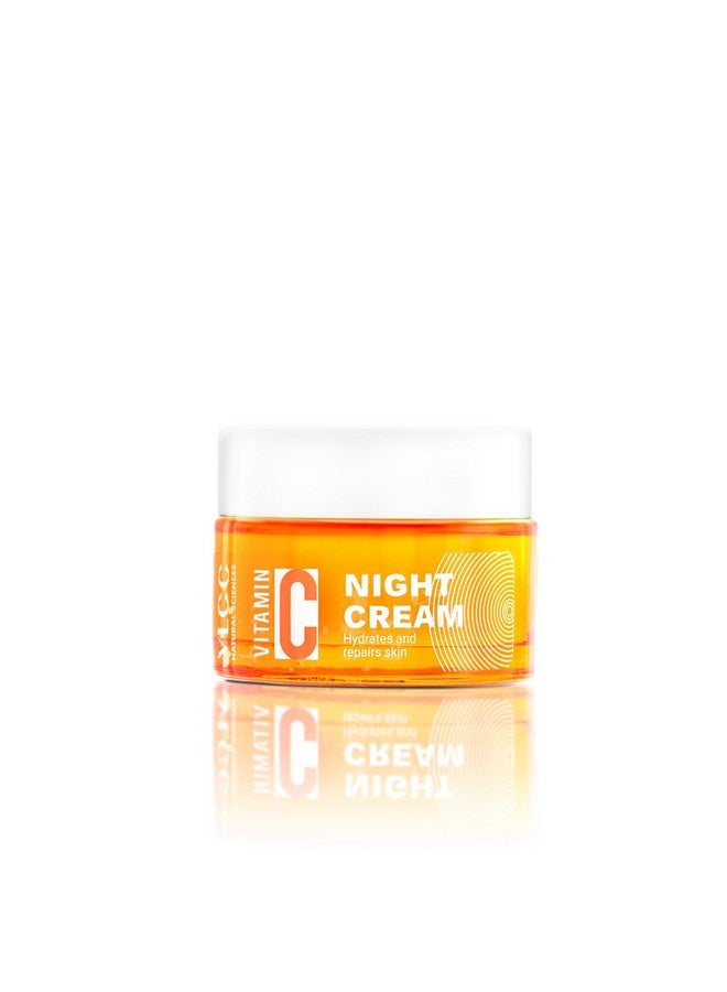 فى ال سي سي كريم فيتامين سي الليلي من VLCC - 50 جرام | يقلل من الخطوط الدقيقة والتجاعيد | يرطب البشرة ويصلحها | مع 15% من فيتامين سي، وفيتامين هـ، وحمض الهيالورونيك، وزيت بذور ثمر الورد. - Image 2