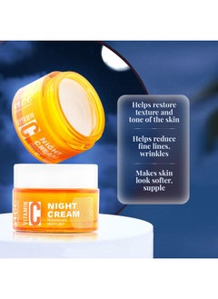 VLCC VLCC Vitamin C Night Cream - 50g | Reduce Fine Lines, and Wrinkles | Hydrates & Repairs Skin | With 15% Vitamin C, Vitamin E, Hyaluronic Acid, and Rosehip Seed Oil.  - Image 4