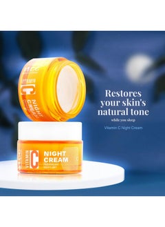 VLCC VLCC Vitamin C Night Cream - 50g | Reduce Fine Lines, and Wrinkles | Hydrates & Repairs Skin | With 15% Vitamin C, Vitamin E, Hyaluronic Acid, and Rosehip Seed Oil.  - Image 3