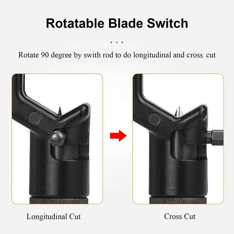UPTODATETOOLS 830MM Wire Stripper FTTH Armored Fiber Optic Cable Stripper Coaxial Mid Span Cable Stripper Radial Cutter Slitting Tools with Adjustable Cutting Depth 516 to 1 18 Diameter - Image 4