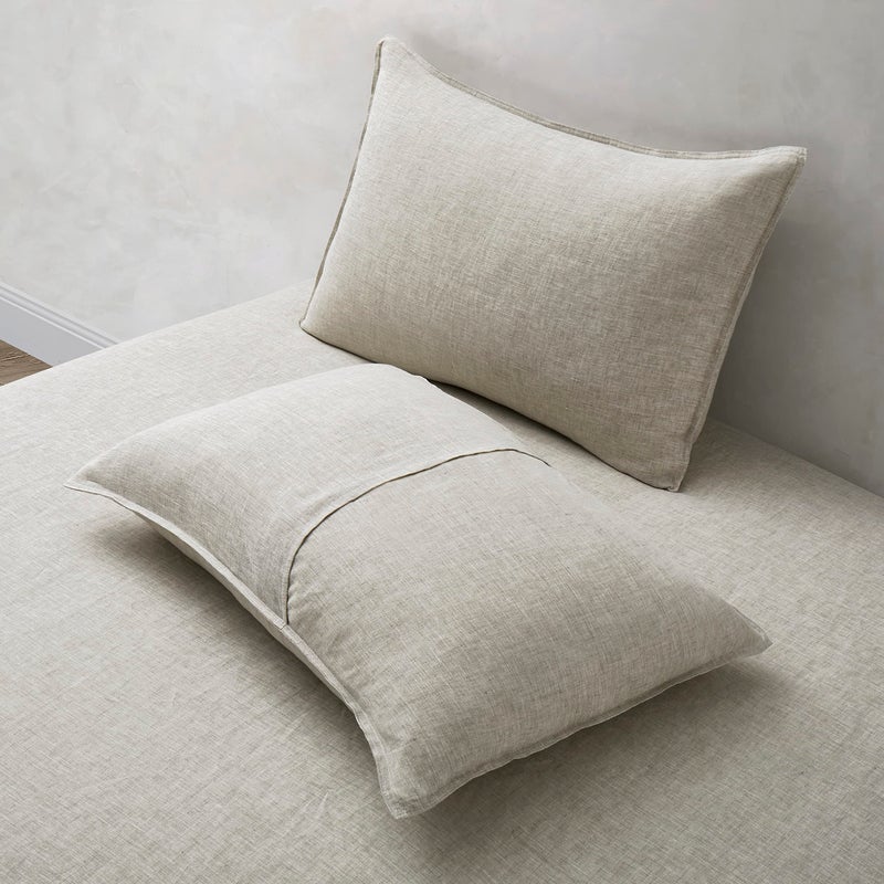 ATLINIA 100% Linen Pillowcases Set of 2, King Size 20" x 36" Pillow Case, Linen Pillow Sham - Image 3