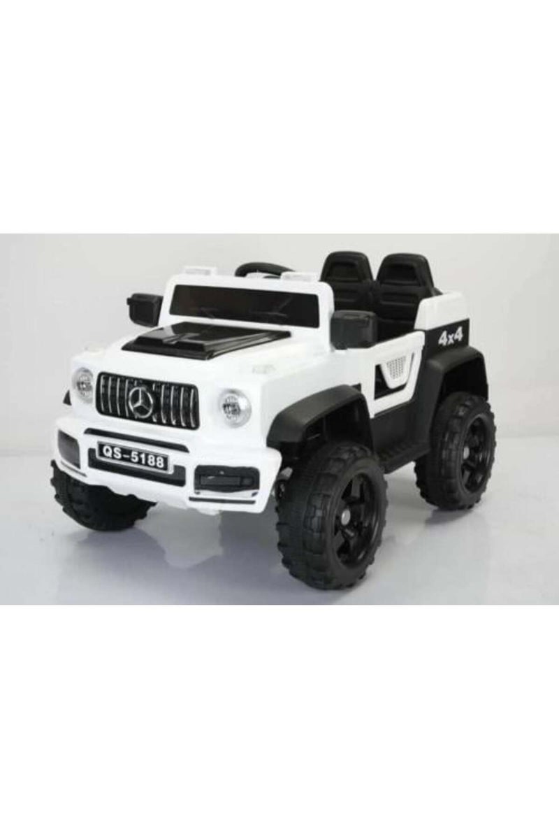 Kids Electric Mercedes-Style Car - White - Image 1