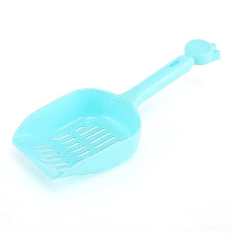 Premium Slotted Cat Litter Scoop Shovel (Light Blue) - Heavy-Duty Durable Pet Litterbox Sifter - Flexible Ergonomic Poop Scooper for Cats & Kittens (Sleek Space-Saving Pet Care Profile) - Manual Pet Waste Sanitizing Convenience & Feline Travel Facility Asset Management Template