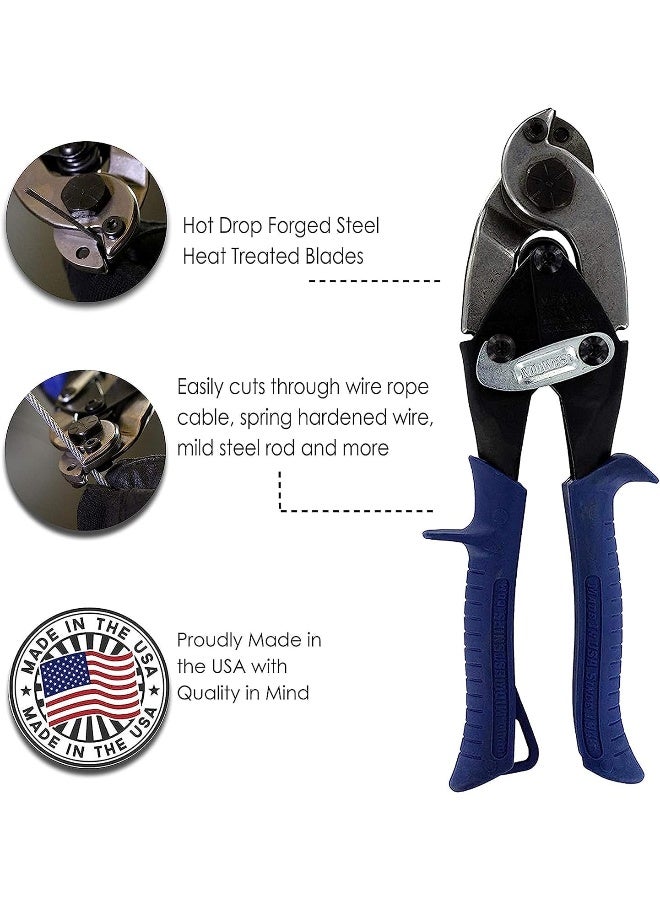 Midwest Cable And Wire Cutter - Alloy Steel Wire Cutter With Hardened Alloy Steel Blades & Kush'N-Power Grips - Image 2