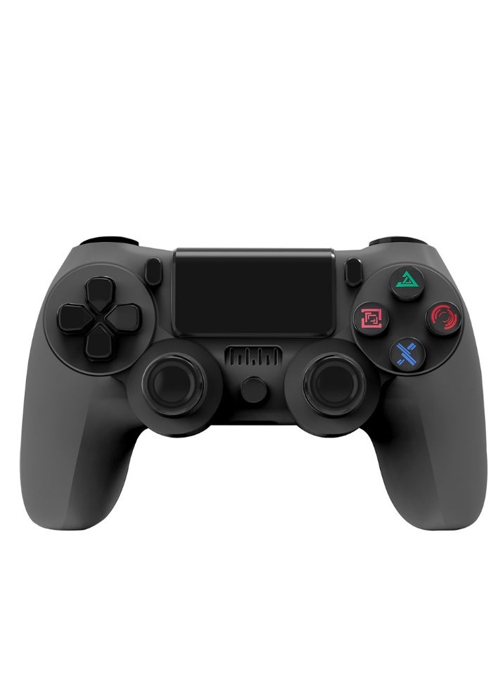 Wireless Controller for 4，Bluetooth Controller Gamepad with Hall Effect Trigger,Turbo,Rumble Vibration,Black