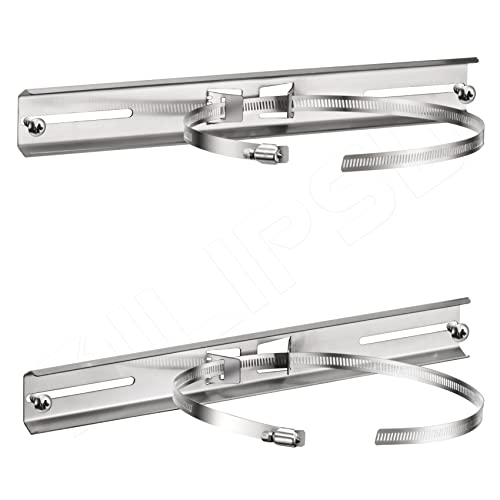 QILIPSU Pole Mounting Kits, 304 Stainless Steel 15.4" x 1.9" Brackets with Adjustable 2–8 Inch Clamps for Electrical Boxes, Devices, and Outdoor Applications - Image 5
