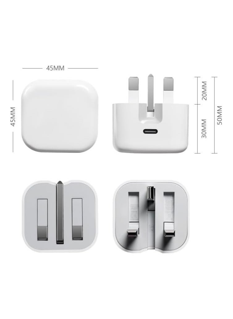 SH PROTECT TOUCH Genuine 35W USB Type C PD UK Power Adapter Plug For iPhone 17/16 pro/max, fast charger - Image 3