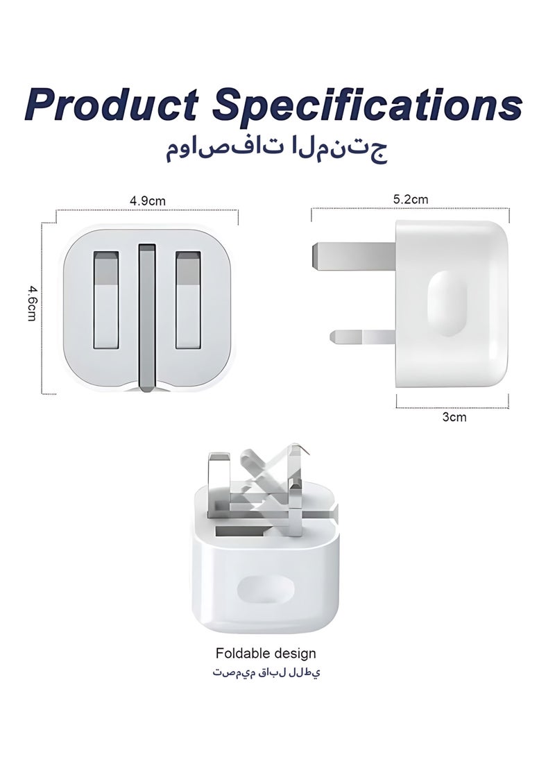 SH PROTECT TOUCH Genuine 35W USB Type C PD UK Power Adapter Plug For iPhone 17/16 pro/max, fast charger - Image 5