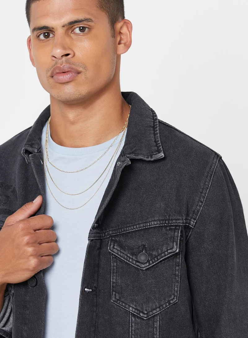 TOPMAN Chain Layered Necklace
