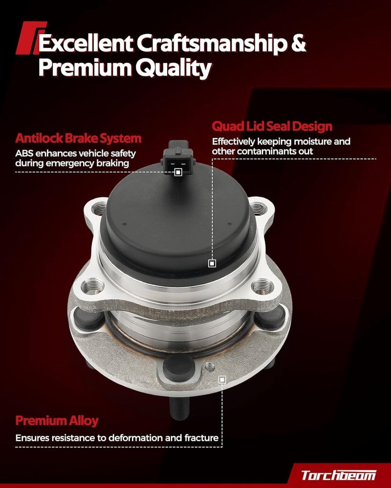Torchbeam 512326 FWD Rear Wheel Hub Bearing Assembly for Hyundai and Kia Models - Image 4