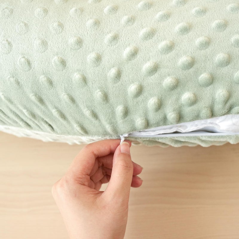 Konssy 2 Pack Nursing Pillow Covers, Soft and Comfortable Nursing Cover for Breastfeeding Pillows, Pillow Slipcover for Baby Girls Boys Newborn(Green, Woodland) - Image 5