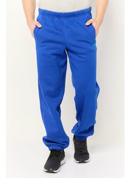 Men Regular Fit Brand Logo Sweatpants, Blue