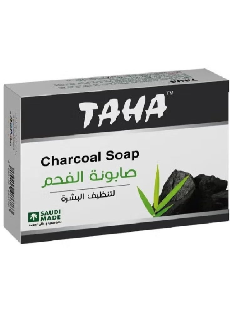 TAHA 3 Pieces of Charcoal Soap 125g - Image 2