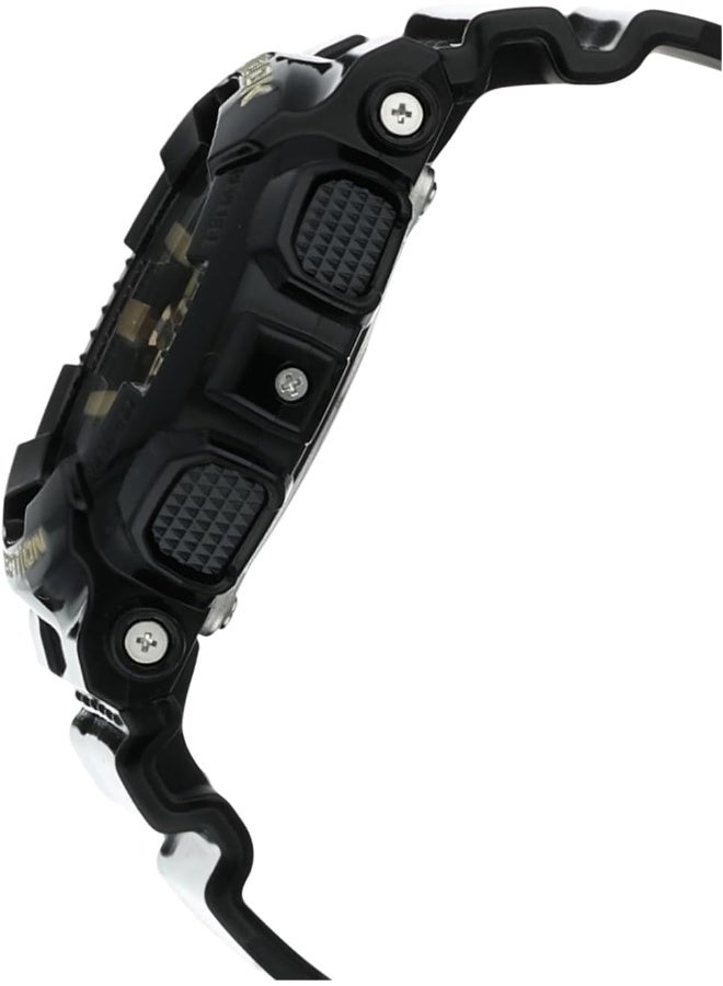 كاسيو جي شوك ساعة يد رجالية بقرص أصفر تناظرية رقمية - Image 3