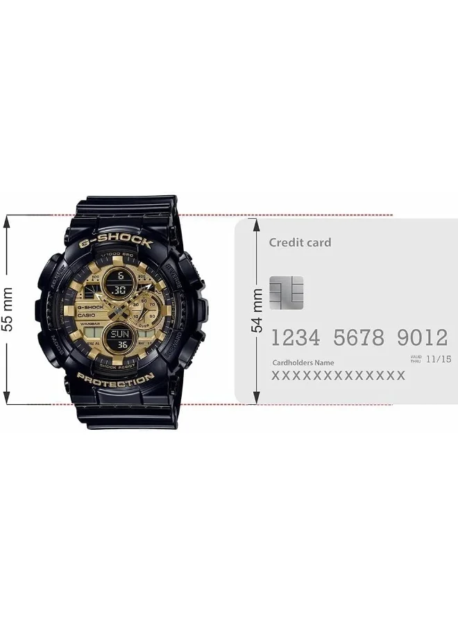 CASIO Casio G-Shock Analog-Digital Yellow Dial Men's Watch-GA-140GB ...