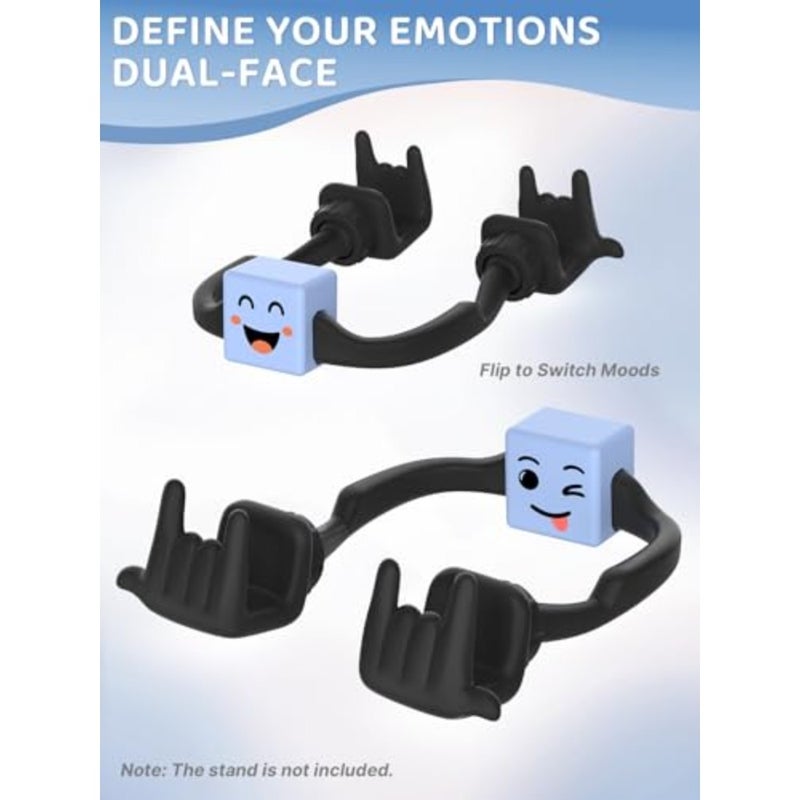 Valentines Day Gifts for Teens Girls Boy:Cell Phone Stand for Desk Clip Dual-Sided Mood Cubes for Phone Holder Accessory for Men Cool Gadgets Valentines Gifts for Women Mom Him Husband Wife - Image 2