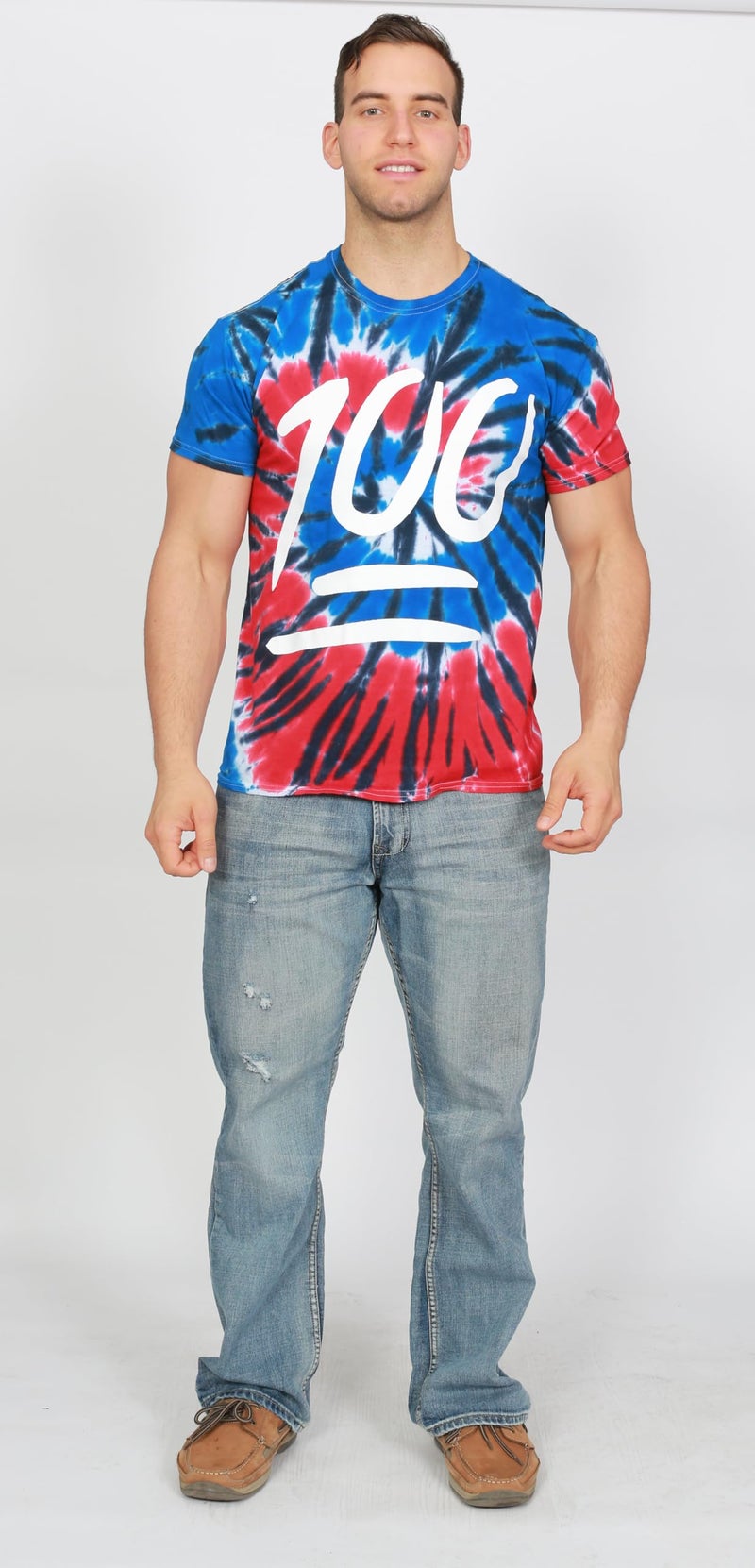 Colortone 100% Cotton Tie Dye T-Shirt for Women and Men, Medium, Independence - Image 3