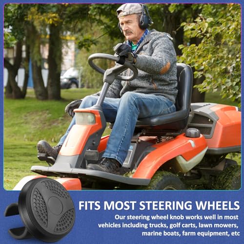 DaisyInner 1 Pieces Steering Wheel Knob Spinner Suicides Knob for Steering Wheel 360 Degrees Rotation Tractors Speed Accessories for Cars, Trucks, Tractors, Boats - Image 5