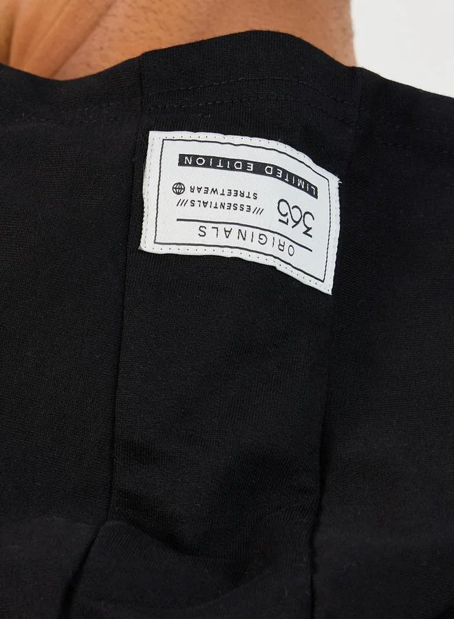 Styli Oversized Text Print Fleece Hoodie & Jogger Co-Ords