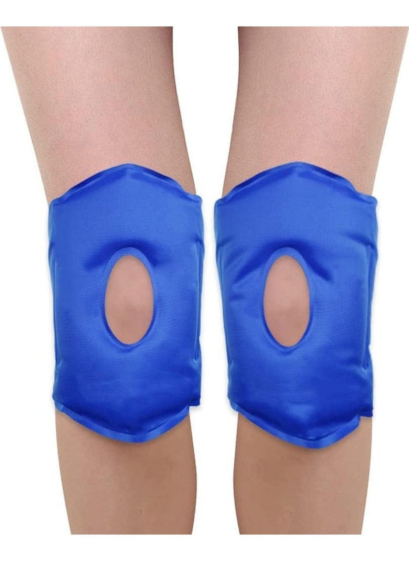 Generic 2 Pcs Reusable Hot & Cold Large Gel Ice Pack for Knee Pain Relief, Gel Ice Wrap for Leg Injuries, Swelling, Bruises  - Image 2