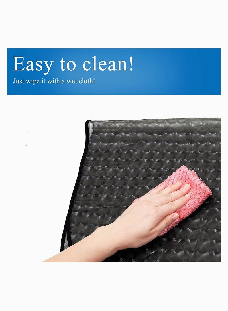 NIBEMINENT Waterproof Hair Dye Cape, SYOSI Short Comb-out Capes for Stylist, Makeup Apron Color, Bleach, Shampoo, Anti -Static Electric Warbers - Image 5