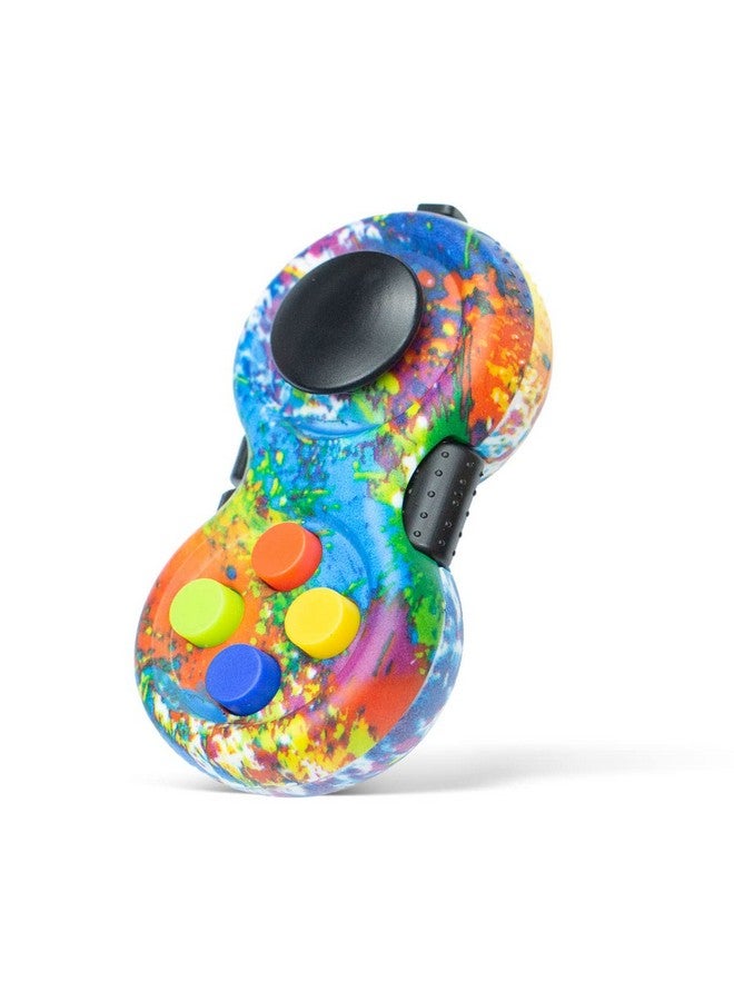Livyu life LIVYU LIFE Fidget Pad Fidget Focus Toy with 8-Fidget Functions and Lanyard - Perfect for Relieving Stress (Colourful) - Image 1