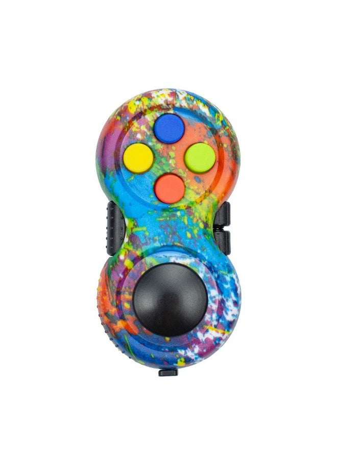 Livyu life LIVYU LIFE Fidget Pad Fidget Focus Toy with 8-Fidget Functions and Lanyard - Perfect for Relieving Stress (Colourful) - Image 2