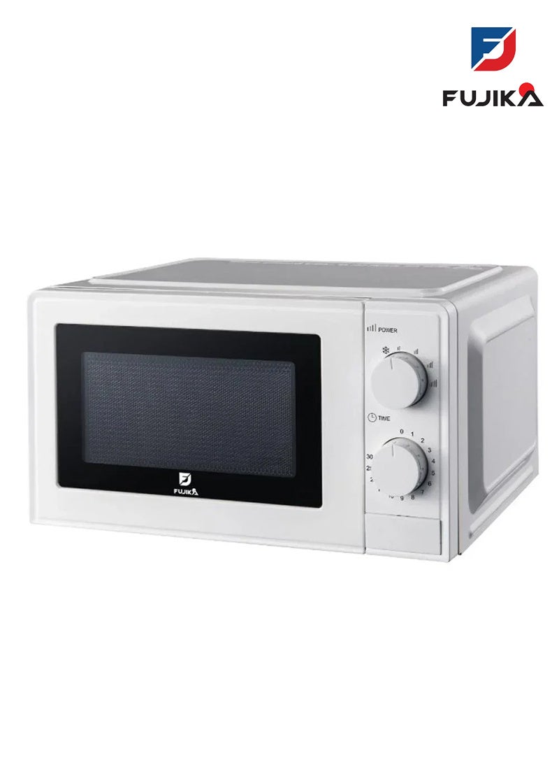 FUJIKA Manual Microwave Oven - 20 Liters - 700 Watts - White - FJK-M20LMW - Image 1